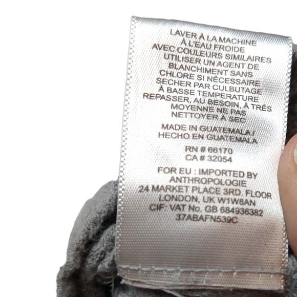 Anthropologie Eloise Gray Long Sleeve Dress size Medium Waffle knit - Picture 5 of 7